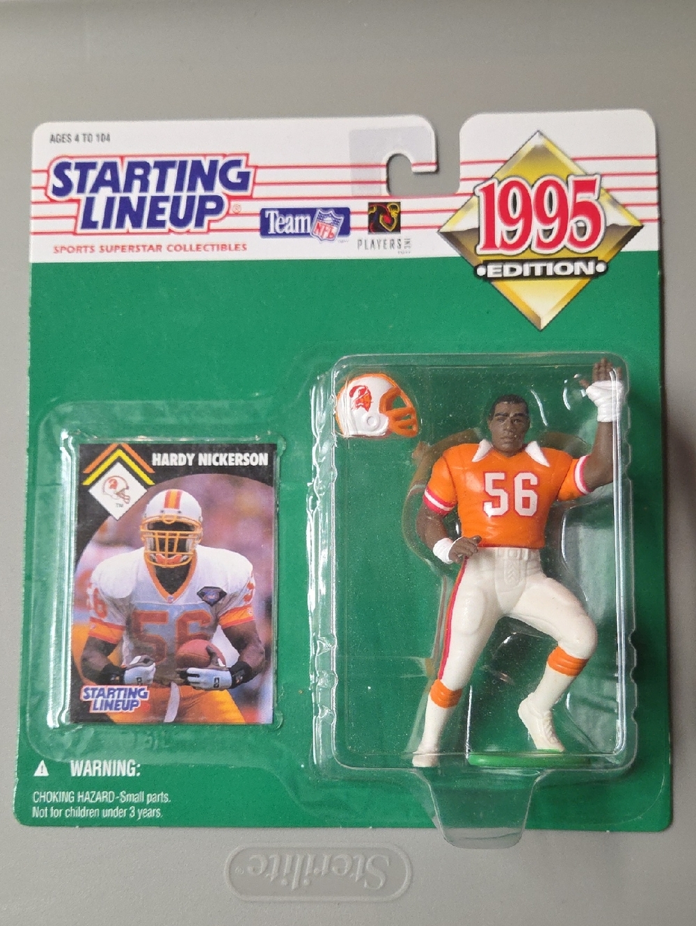 Starting Lineup Hardy Nickerson #56 Orange NFL Action Figure - 1995 Edition